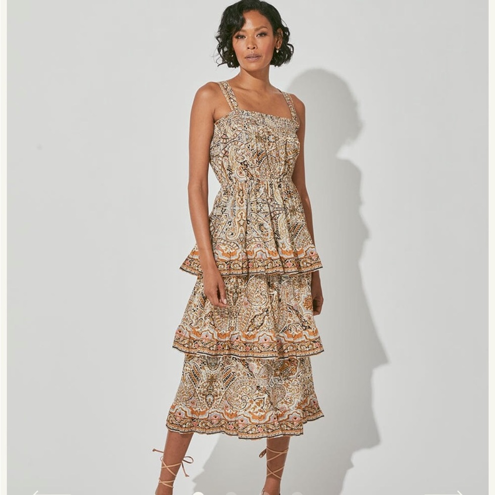 NWT CLEOBELLA Rosalie Midi Dress, Kaleidoscope - Picture 1 of 9